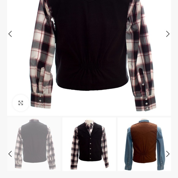 Wyoming Traders Black Canvas Vest - Picture 2 of 6